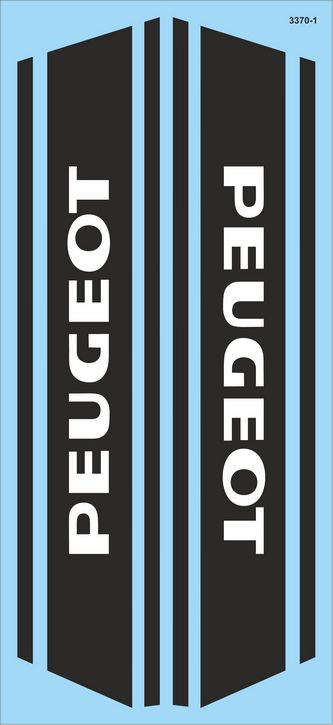 Logo Peugeot 01 um alte Motorräder zu restaurieren Naßschiebebild Decal