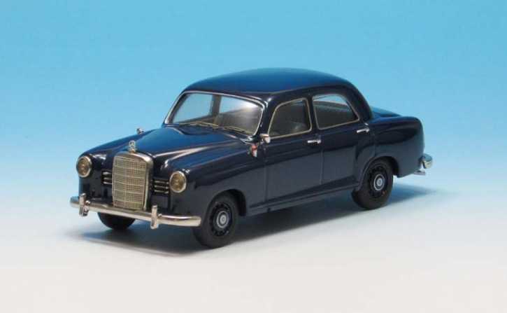 1953-1958 Mercedes 180 a Ponton Sedan 4-door dark blue 1/43 whitemetal/pewter