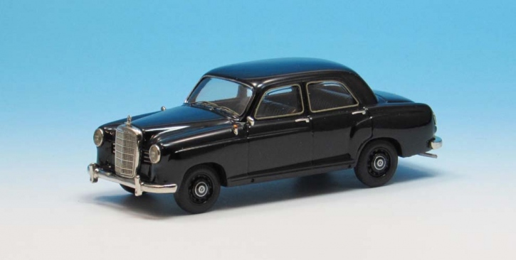 1953-1958 Mercedes 180 a Ponton Sedan 4-door black 1/43 whitemetal/pewter