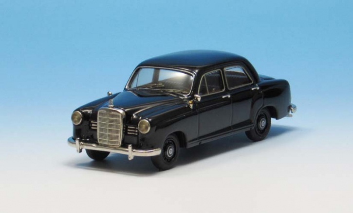 1958-1959 Mercedes 180 a Ponton Sedan 4-door black 1/43 whitemetal/pewter
