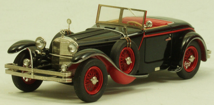 1928 Mercedes 680 S 26/120/180 PS Torpedo Roadster "Saoutchik" noir-rouge 1/43