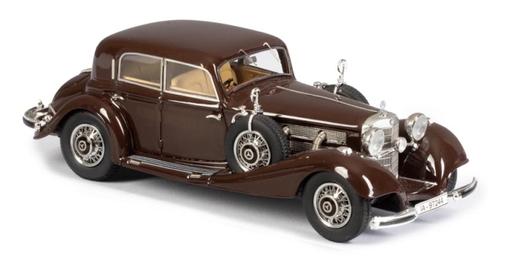 1936 Mercedes-Benz 540K W29 limousine brun foncé 1/43 résine tout monté