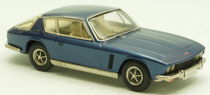 1969-1976 Jensen Interceptor Saloon MK2 bleu mét. 1/43 métal blanc/étain