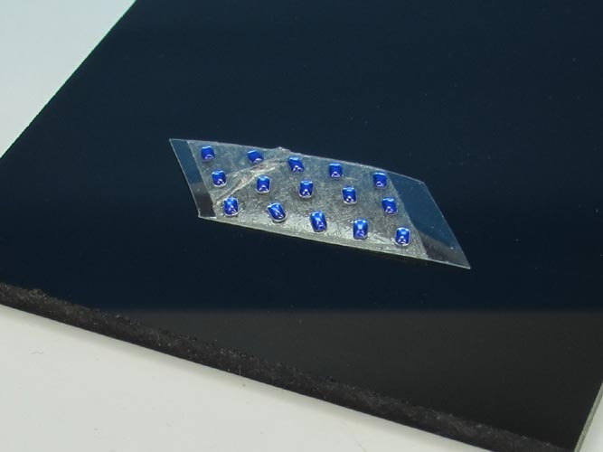 Light rectangular 10pcs, 2,6 x 1,4mm blue 1/43 n/a