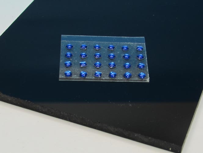 Light square 10pcs, 2,0 x 2,0mm blue 1/43 n/a