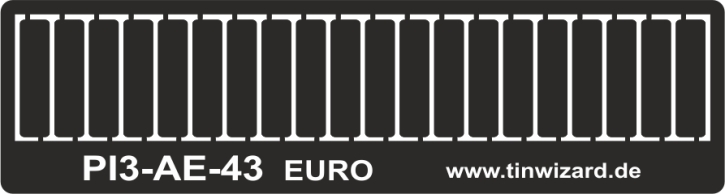 Pièces gravées pour Alemand Plaques immatriculations Euro 1/43 Accessoires