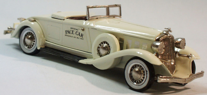 1933 Chrysler Indianapolis Pace Car blanc 1/43 tout monté