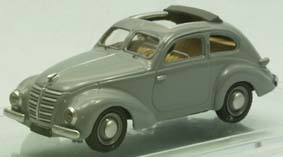 1938 Hanomag 1,3 Limousine 2-türig Dach offen weiss 1/43 Fertigmodell