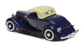 1933 Ford V8 Model 40 roadster, toit fermé bleu foncé 1/43 tout monté