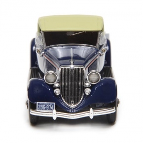 1933 Ford V8 Model 40 roadster, toit fermé bleu foncé 1/43 tout monté