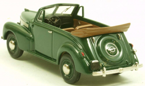 1939 Opel Kapitän Cabriolet 2-türig Cabriolet grün 1/43 Zinnlegierung