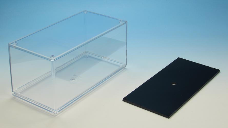 Transparent box and packaging