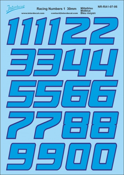 Numbers different colors and sizes Numbers different colors and sizes