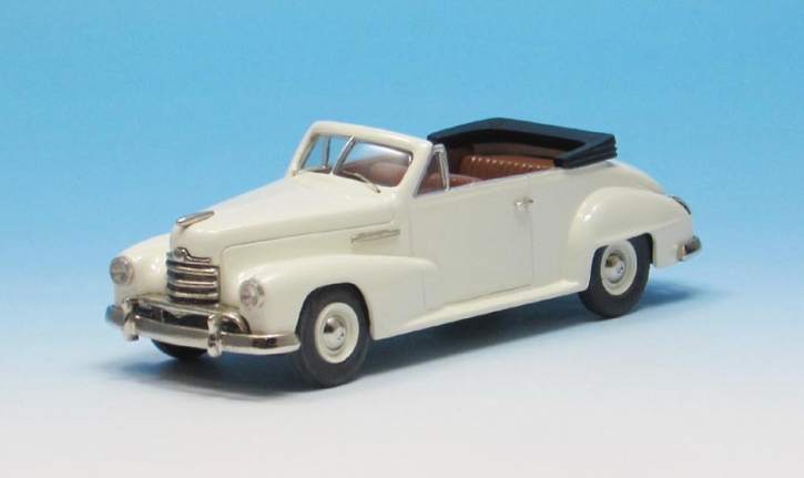 1951 Opel Kapitän Cabriolet weiss 1/43 Zinnlegierung Fertigmodell