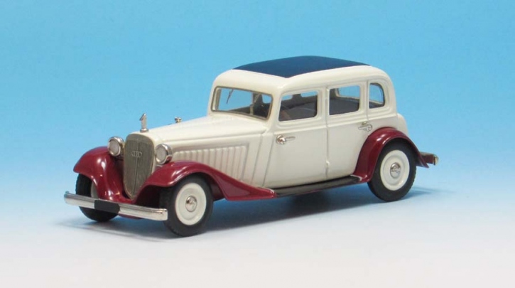 1935-1938 Audi Typ 225 Sedan 4-door red-white 1/43 whitemetal/pewter ready made