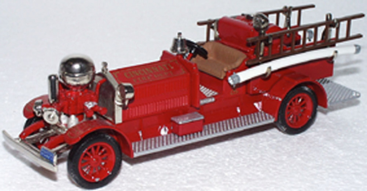 1921 Ahrens - Fox Model J Cincinnati rouge 1/43 tout monté