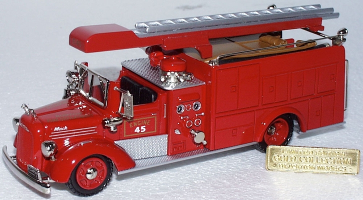 1947 Mack Boston Engine No.45 GOLD COL. rouge 1/43 tout monté