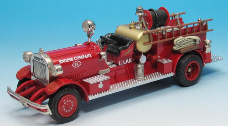1930 Ahrens - Fox P-S-14 hose+chemical Truck Reg.2308 Eng. 15 L.A.CA red 1/43