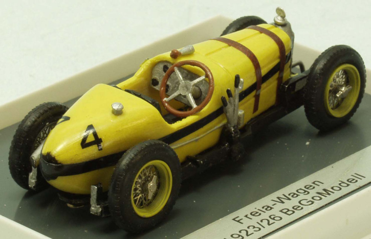 1923 Freia voiture de course 1923 Non 4 jaune 1/43 tout monté