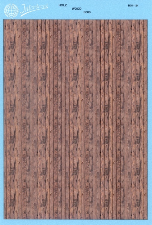Holz Imitation 1/24 Naßschiebebild Decal 155x110mm INTERDECAL