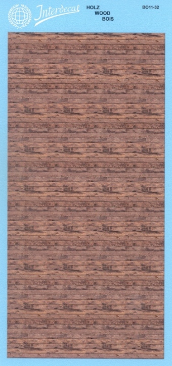Holz Imitation 1/32 Naßschiebebild Decal 145x70mm INTERDECAL