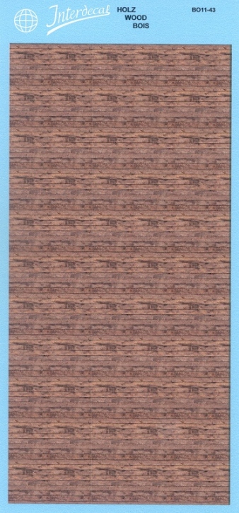 Holz Imitation 1/43 Naßschiebebild Decal 145x70mm INTERDECAL