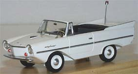 1960-1963 Amphicar (Kunstoff-Resine) white 1/43 ready made