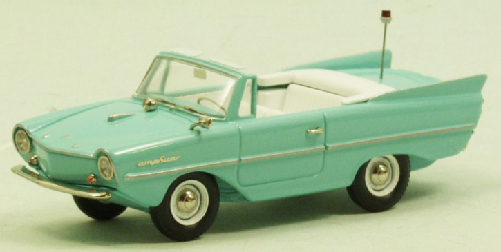 1960-1963 Amphicar Metall aquablau 1/43 Fertigmodell