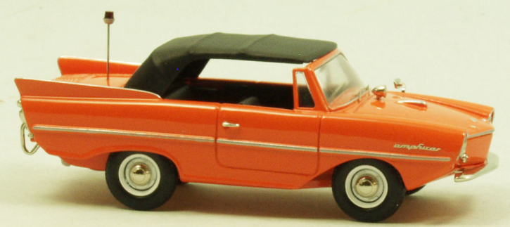 1960-1963 Amphicar, Metall, closed roof orange 1/43 ready made