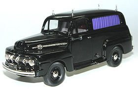 1952 Ford Ranger F1 Hearse black 1/43 whitemetal/pewter ready made