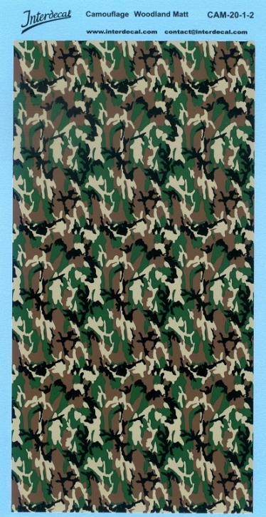 Camouflage 20-1-2 Waterslidedecals camouflage matte 175x85mm INTERDECAL
