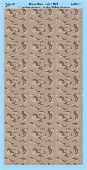 Desert Camouflage Decal 21-1-1 (195x95 mm)