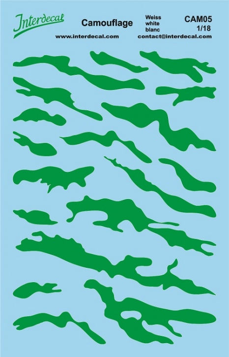 Camouflage 3-3 1/18 (140x90 mm) grün