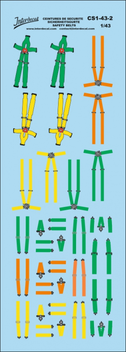 Safety belts  02 1/43  (140x50 mm)