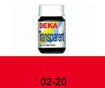 DEKA-Transparent 25 ml, Glasmalfarbe/glass paint rot n/a