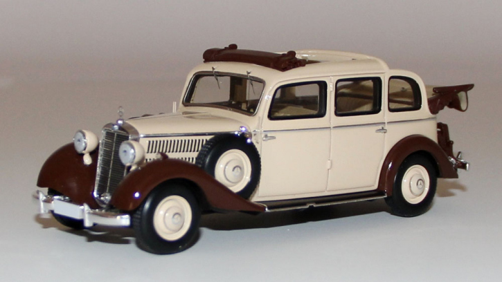 1936-1940 Mercedes-Benz 260D Pullman Landaulet open beige-brown 1/43 ready made