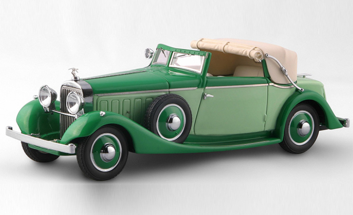 1934 Hispano Suiza J12 Three-position Drophead Coupe bicolore vert 1/43 résine 1934 Hispano Suiza J12 Three-position Drophead Coupe bicolore vert 1/43 résine