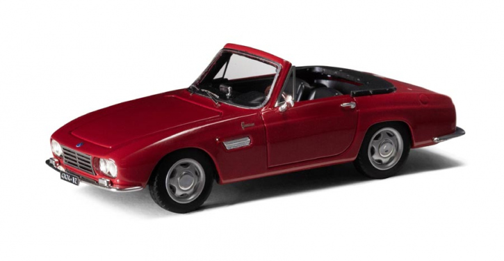 1963 OSCA 1600 GT Convertible by Fissore, open roof red 1/43 ready made