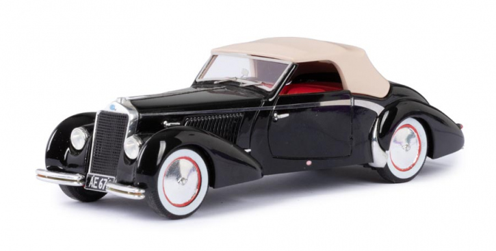 1939 Delage D6-70 Convertible from Letourneur & Marchand, closed roof black