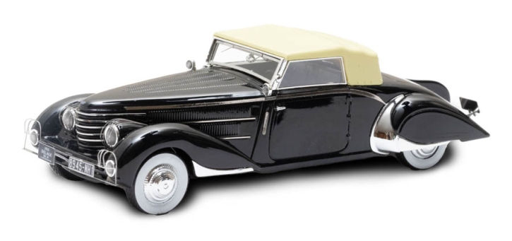 1935 Delage D8-85 Clabot Cabriolet von Henri Chapron schwarz 1/43 Resine