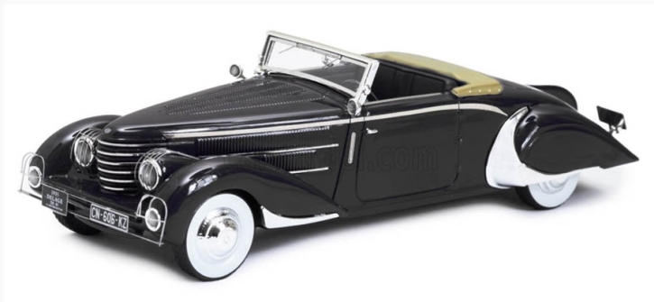 1935 Delage D8-85 Clabot Cabriolet von Henri Chapron schwarz 1/43 Fertigmodell