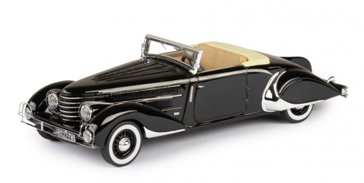 1935 Delage D8-85 Clabot Cabriolet von Henri Chapron schwarz 1/43 Fertigmodell