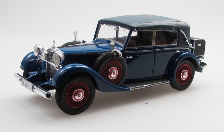 1933-1936 MB 290 W18 Convertible D closed top with Spokerims blue 1/43 resin
