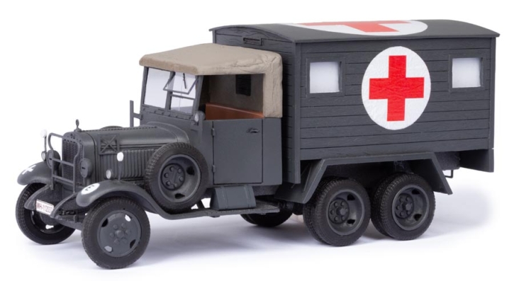 1929-35 Mercedes-Benz G3A Sd. Kfz. 71 Wermacht Militär Krankenwagen grau 1/43