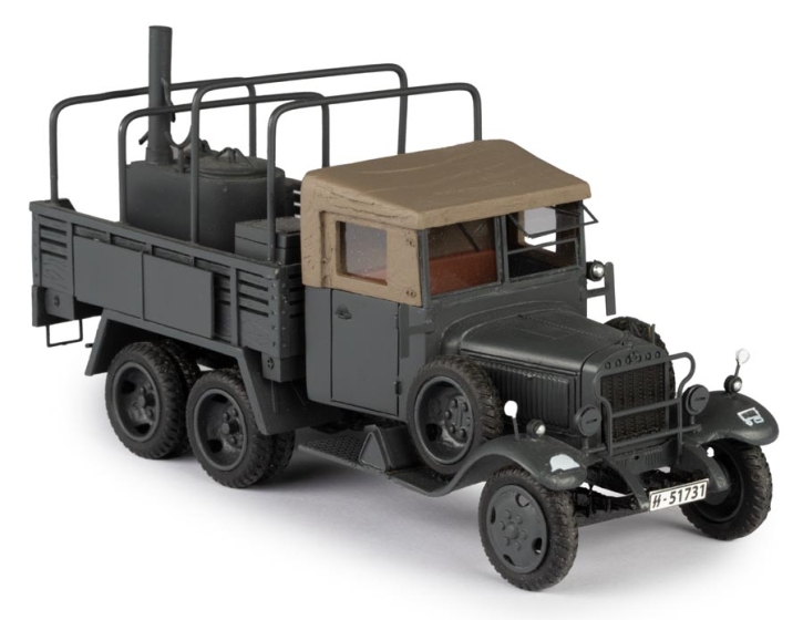1929-35 Mercedes-Benz G3A Sd. Kfz. 70 Wermacht Militär Feldküche grau 1/43