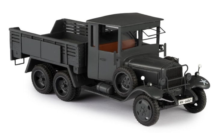 1929-35 Mercedes-Benz G3A Sd. Kfz. 70 Wermacht Militär hinten offen grau 1/43