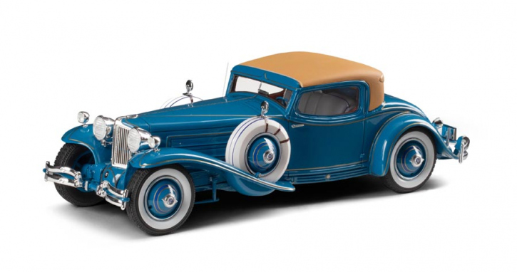 1929 Cord L-29  Coupe by Hayes for Count Alexis de Sakhnoffsky blue 1/24