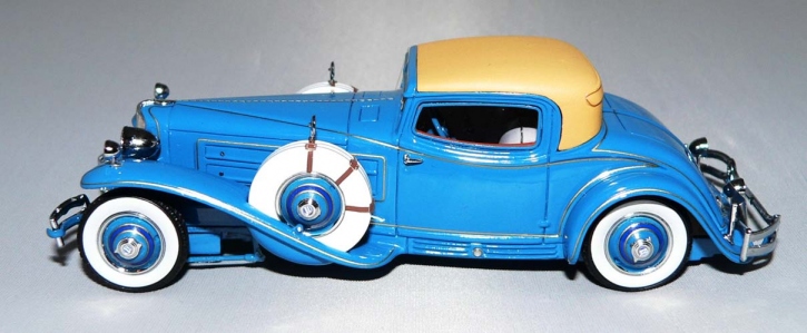 1929 Cord L-29  Coupe by Hayes for Count Alexis de Sakhnoffsky blue 1/43