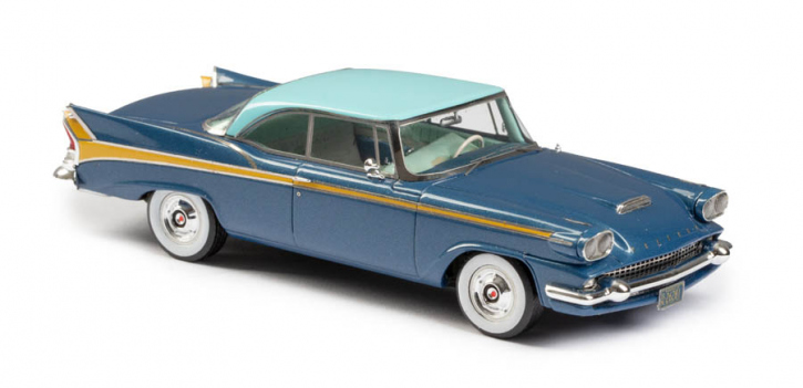 1958 Packard 58L 2-türig hardtop zweifarbig blau-gelb 1/43 Resine Fertigmodell