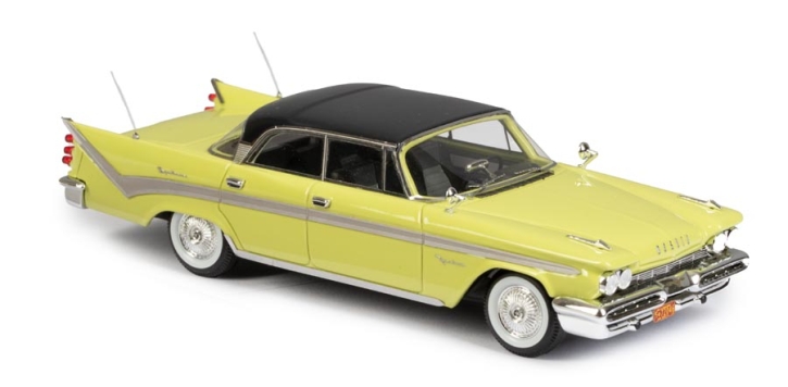 1959 DeSoto Fireflite 4-door hardtop yellow-black 1/43 ready made